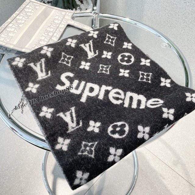 LV專櫃新品路易威登Supreme LV聯名款羊絨圍巾 mmyj2423